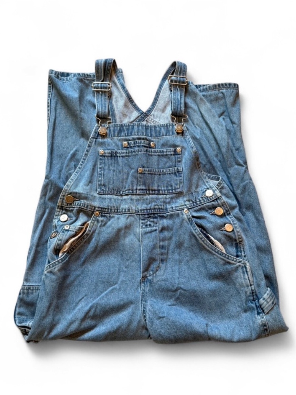 Girls vintage cargo overalls